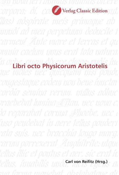 Produktbild: Libri octo Physicorum Aristotelis