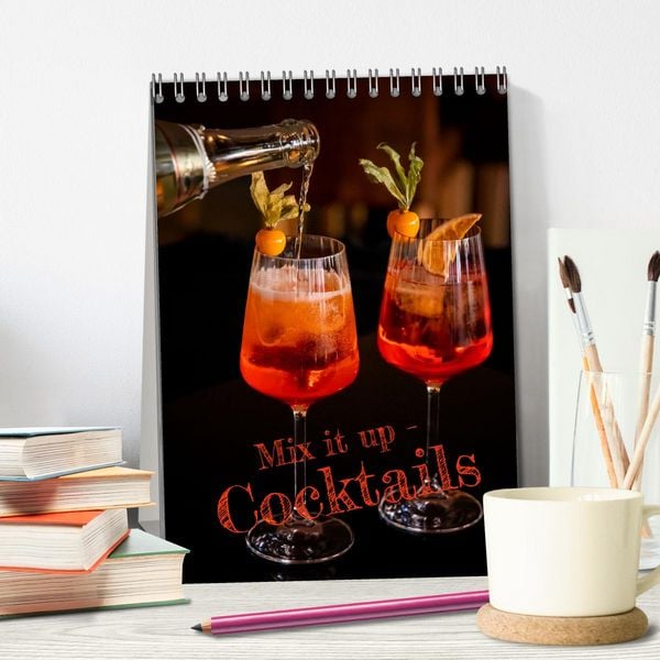 Produktbild: Mix it up - Cocktails (Tischkalender 2026 DIN A5 hoch), CALVENDO Monatskalender