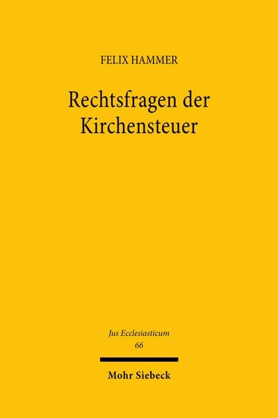 Produktbild: Rechtsfragen der Kirchensteuer