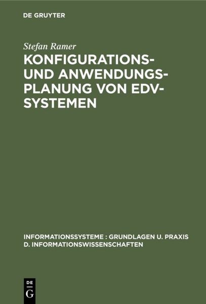 Produktbild: Konfigurations- und Anwendungsplanung von EDV-Systemen