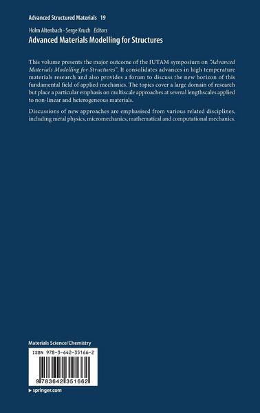 Produktbild: Advanced Materials Modelling for Structures
