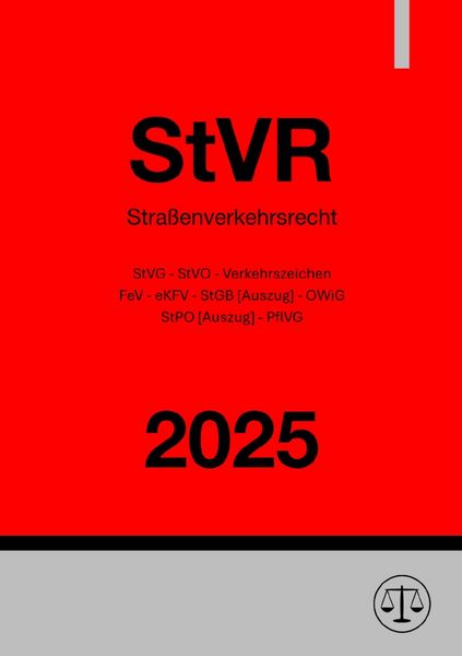Produktbild: Stra&szlig;enverkehrsrecht - StVR 2025