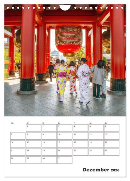 Produktbild: Tokio - Reiseplaner (Wandkalender 2026 DIN A4 hoch), CALVENDO Monatskalender