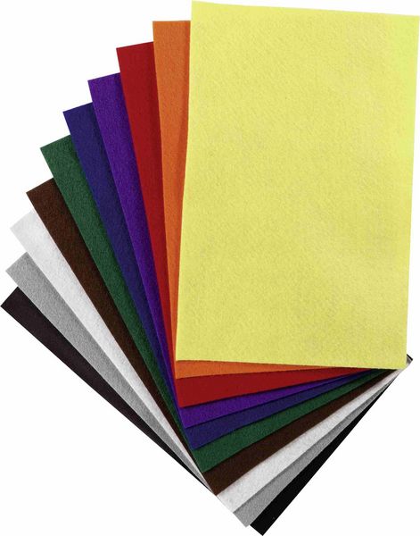 Produktbild: Folia  Bastelfilz 150g/m&sup2;, 20x30cm, 10 Blatt, wei&szlig;