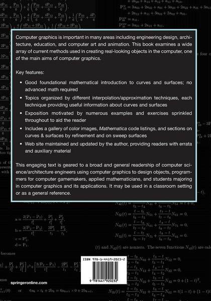 Produktbild: Curves and Surfaces for Computer Graphics
