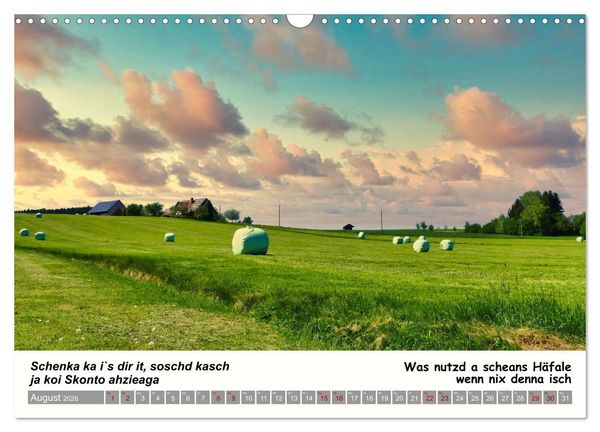 Produktbild: 03 Schw&auml;bische Sprichw&ouml;rter - D&ouml;s au no! (Wandkalender 2026 DIN A3 quer), CALVENDO Monatskalender