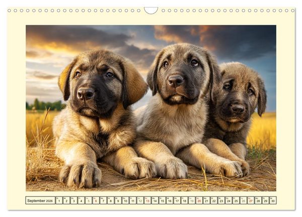 Produktbild: Kangal - Besch&uuml;tzer der Herde. Starke, selbstst&auml;ndige und furchtlose Hunde (Wandkalender 2026 DIN A3 quer), CALVENDO Monatskalender