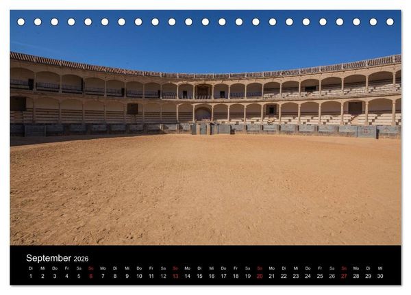 Produktbild: Andalusien (Tischkalender 2026 DIN A5 quer), CALVENDO Monatskalender