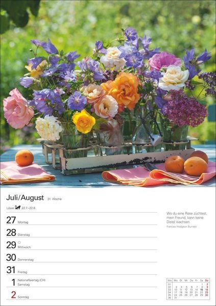 Produktbild: Blumenpracht Wochenplaner 2026 - 53 stimmungsvolle Fotografien