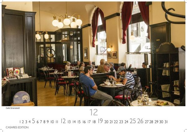 Produktbild: Wiener Caf&eacute;haus Kultur Kalender 2027 &ndash; Wandkalender | Fotokalender| &Ouml;sterreich Kalender | Alpenl&auml;nder 24x35cm | Historische & Kulturelle Kaffeehaus Motive | . & Geschenkidee