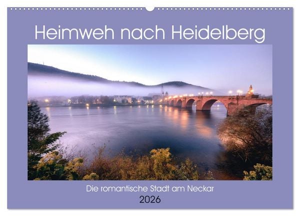 Produktbild: Heimweh nach Heidelberg - Die romantische Stadt am Neckar (Wandkalender 2026 DIN A2 quer), CALVENDO Monatskalender