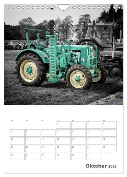 Produktbild: Oldtimer - Trecker Liebe (Wandkalender 2026 DIN A4 hoch), CALVENDO Monatskalender