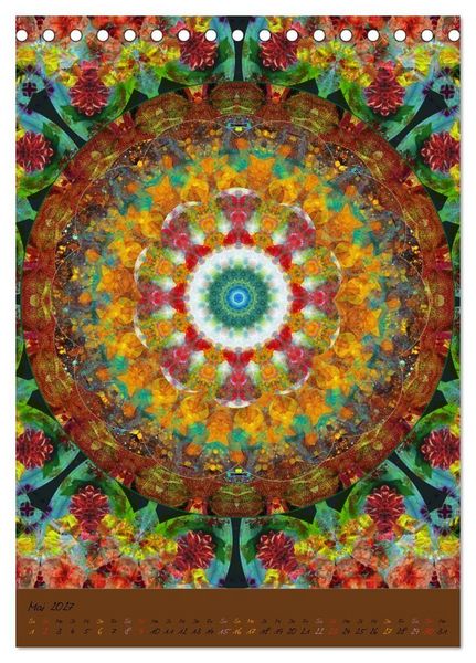 Produktbild: FLORALE MANDALAS (Tischkalender 2027 DIN A5 hoch), CALVENDO Monatskalender