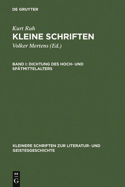 Produktbild: Dichtung des Hoch- und Sp&auml;tmittelalters