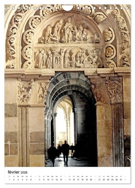 Produktbild: V&eacute;zelay en lumi&egrave;re (Calendrier mural 2026 DIN A4 horizontal), CALVENDO calendrier mensuel