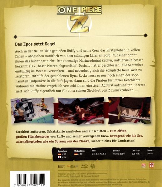 Produktbild: One Piece - 11. Film: One Piece Z