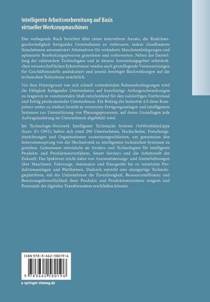 Produktbild: Intelligente Arbeitsvorbereitung auf Basis virtueller Werkzeugmaschinen