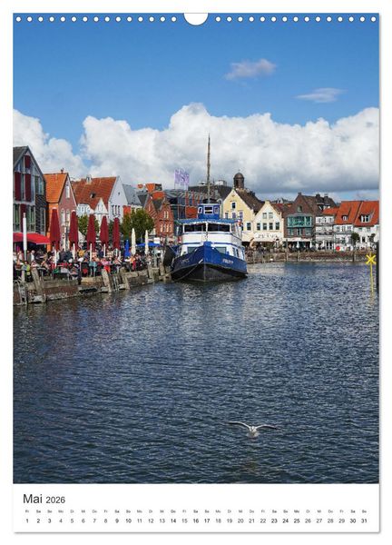 Produktbild: Husum - graue Stadt am Meer (Wandkalender 2026 DIN A3 hoch), CALVENDO Monatskalender