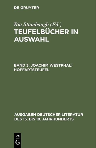 Produktbild: Joachim Westphal: Hoffartsteufel