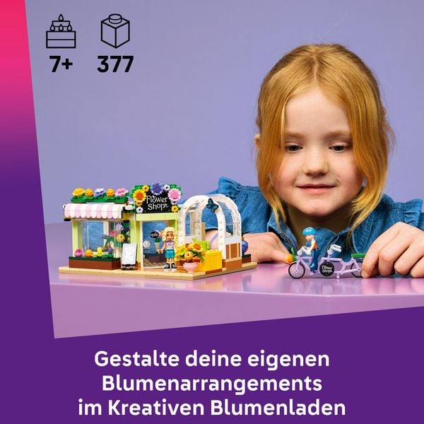 Produktbild: LEGO Friends 42693 Kreativer Blumenladen, Bauset mit 2 Spielfiguren und Zubeh&ouml;r
