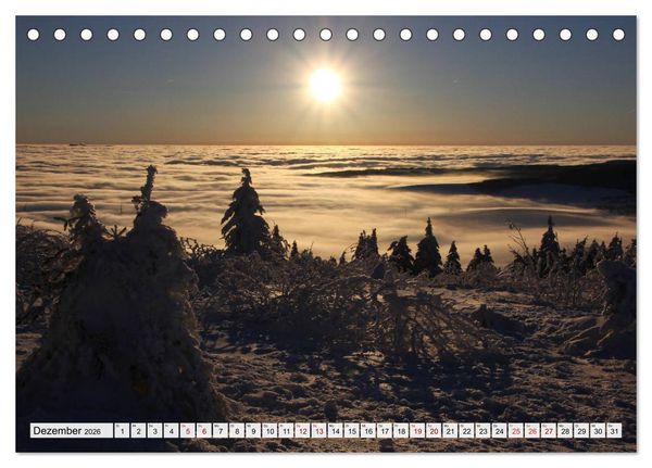 Produktbild: G&ouml;ttererwachen. Die Natur im mystischen Nebel (Tischkalender 2026 DIN A5 quer), CALVENDO Monatskalender