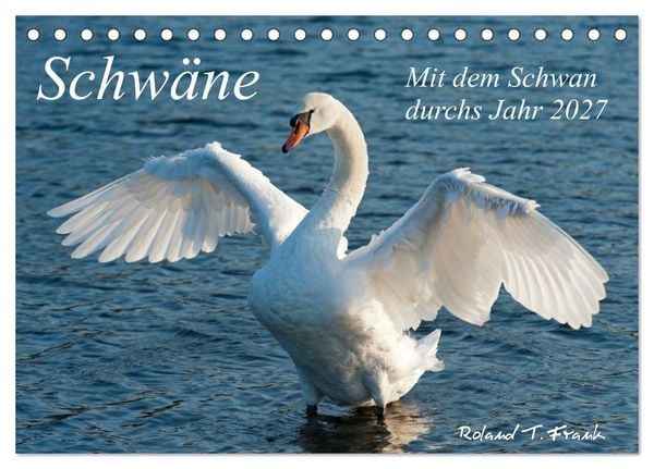 Produktbild: Mit dem Schwan durchs Jahr 2027 (Tischkalender 2027 DIN A5 quer), CALVENDO Monatskalender