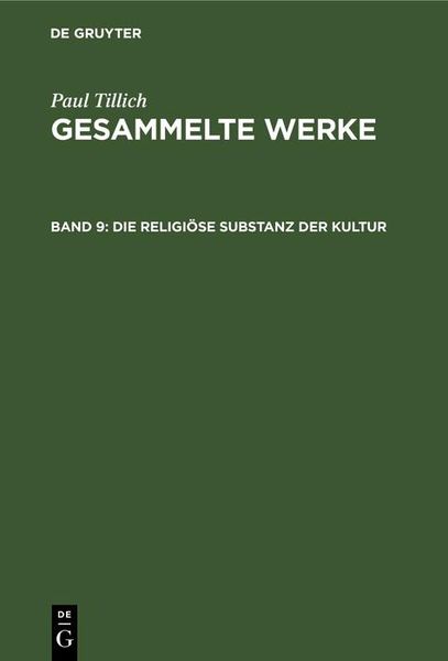 Produktbild: Die religi&ouml;se Substanz der Kultur