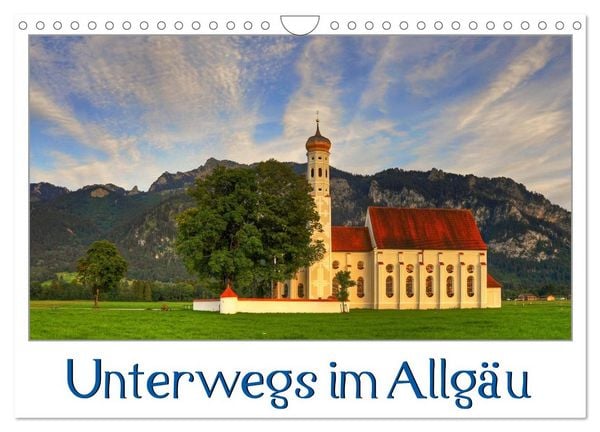 Unterwegs im Allgäu (Wandkalender 2026 DIN A4 quer), CALVENDO Monatskalender