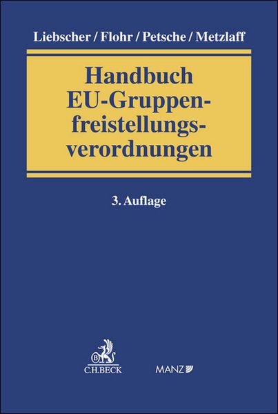 Produktbild: Handbuch EU-Gruppenfreistellungsverordnungen
