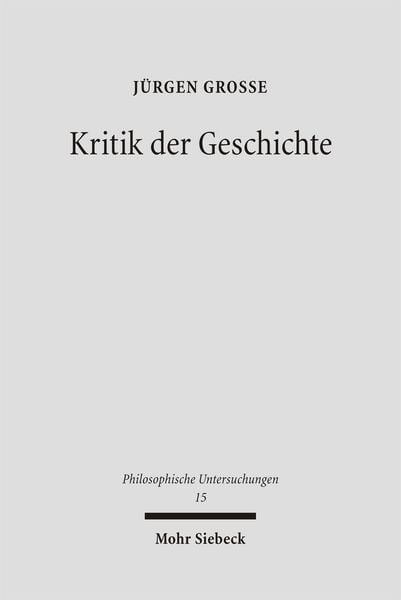 Produktbild: Kritik der Geschichte