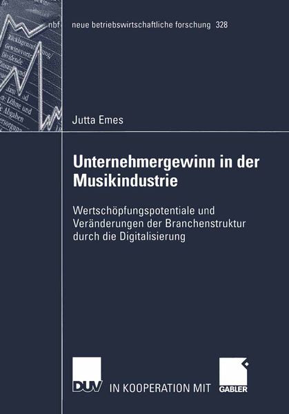 Produktbild: Unternehmergewinn in der Musikindustrie