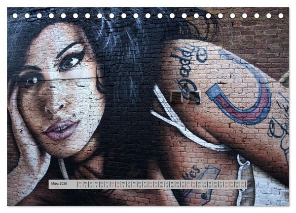 Produktbild: Street Art in London - cool, stylisch und hochprofessionell (Tischkalender 2026 DIN A5 quer), CALVENDO Monatskalender