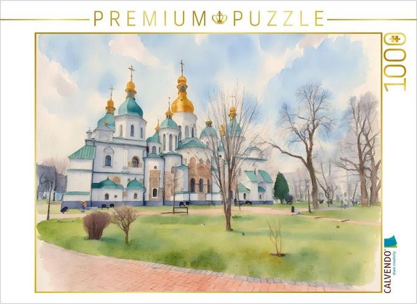 Produktbild: CALVENDO Puzzle Sophienkathedrale in Kiew | 1000 Teile Lege-Gr&ouml;&szlig;e 64x48cm Foto-Puzzle f&uuml;r gl&uuml;ckliche Stunden