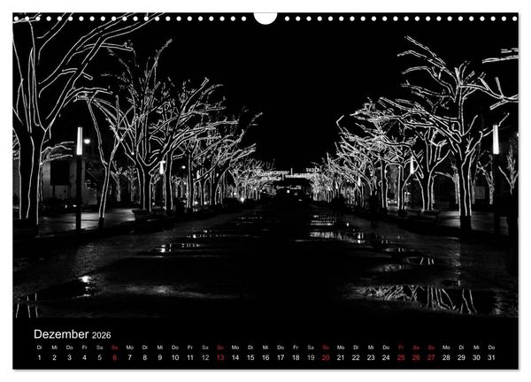 Produktbild: BLACK 'N WHITE (Wandkalender 2026 DIN A3 quer), CALVENDO Monatskalender