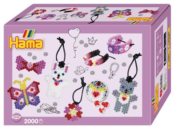 Hama Bügelperlen Modeschmuck 2000 Stück Kartonbox