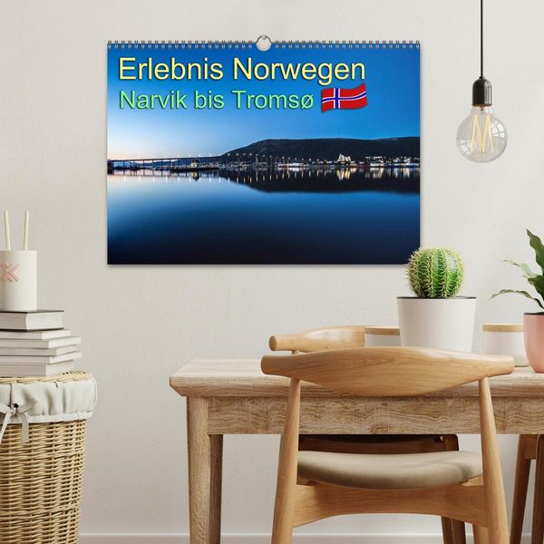Produktbild: Erlebnis Norwegen: Narvik bis Troms&oslash; (Wandkalender 2026 DIN A3 quer), CALVENDO Monatskalender