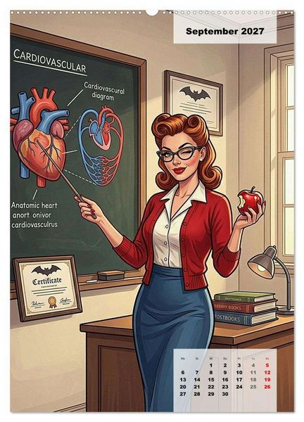 Produktbild: Vampir-Girls (hochwertiger Premium Wandkalender 2027 DIN A2 hoch), Kunstdruck in Hochglanz
