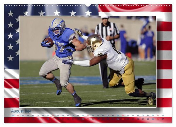 Produktbild: American Football - Kickoff (Wandkalender 2026 DIN A2 quer), CALVENDO Monatskalender