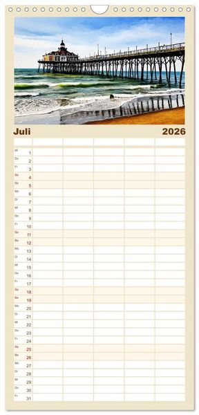 Produktbild: Familienplaner 2026 - Zauberhafte Niederlande mit 5 Spalten (Wandkalender, 21 x 45 cm) CALVENDO