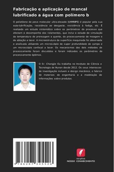 Produktbild: Fabrica&ccedil;&atilde;o e aplica&ccedil;&atilde;o de mancal lubrificado a &aacute;gua com pol&iacute;mero b