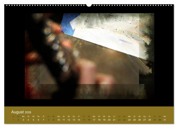 Produktbild: Klangbilder Instrumental-KUNST (Wandkalender 2026 DIN A2 quer), CALVENDO Monatskalender