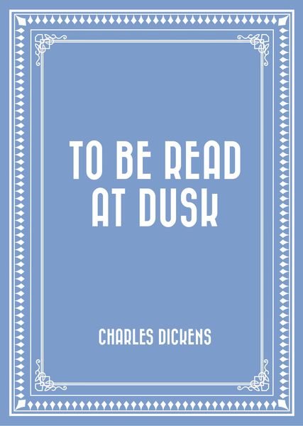 Produktbild: To be Read at Dusk