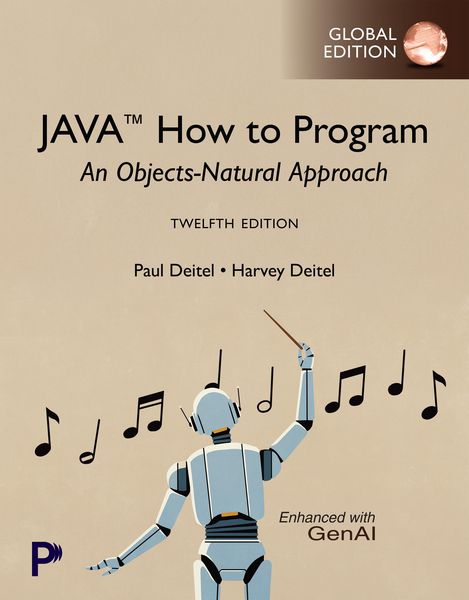 Produktbild: Java How to Program: An Objects-Natural Approach, Global Edition
