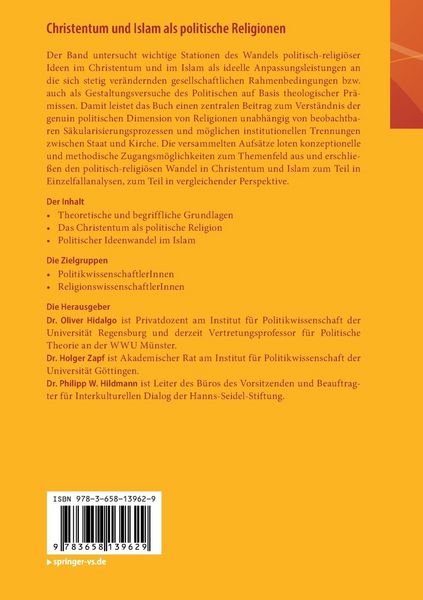 Produktbild: Christentum und Islam als politische Religionen