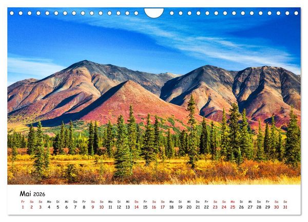 Produktbild: Alaska und Yukon, endlose Freiheit erleben (Wandkalender 2026 DIN A4 quer), CALVENDO Monatskalender
