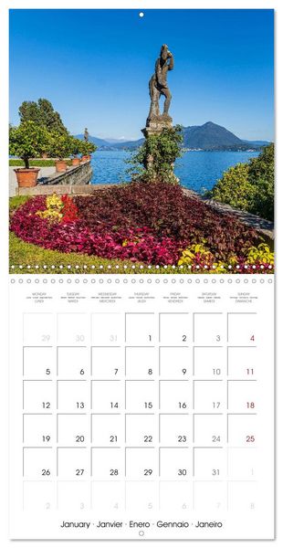 Produktbild: Lake Maggiore - Italian Dreams (Wall Calendar 2026 12 &times; 12 Inch) CALVENDO 12 Month Wall Calendar