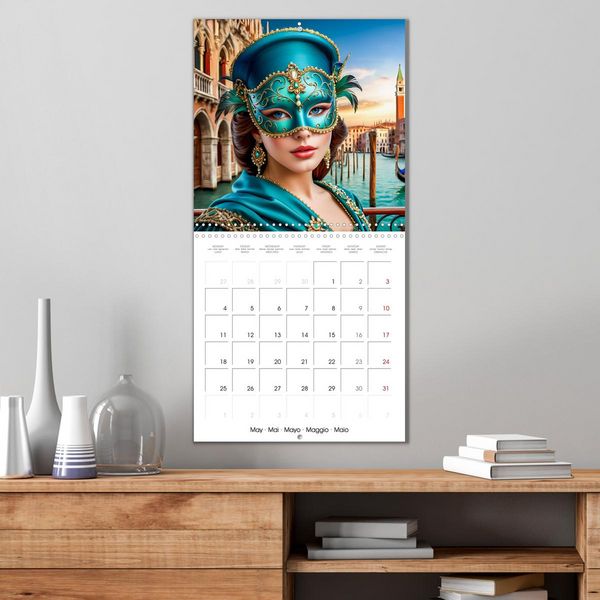 Produktbild: Masks from the realm of fantasy (Wall Calendar 2026 12 &times; 12 Inch) CALVENDO 12 Month Wall Calendar