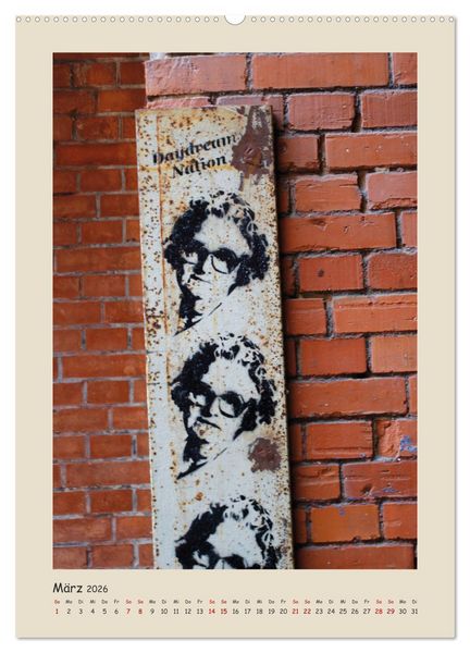 Produktbild: Berlin Love Streetart (Wandkalender 2026 DIN A2 hoch), CALVENDO Monatskalender