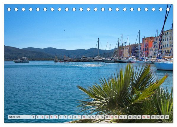 Produktbild: Insel Elba Impressionen (Tischkalender 2026 DIN A5 quer), CALVENDO Monatskalender