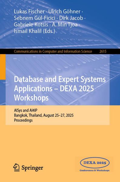 Produktbild: Database and Expert Systems Applications - DEXA 2025 Workshops